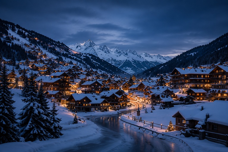 Snowy Village